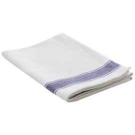 Vogue Heavy Thick and Absorbent Blue Tea Towel Cloth | White and Blue | Polycotton | Size: 762(W) x 508(D)mm / 30 x 20 inch | E918