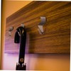 Ciieeo 5Pcs No Drill Hook Stainless Steel Vinyl Wallboard Hidden