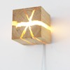 Cracked Wood Grain Wall Lamp Wall Light Bedroom Bedside Night
