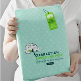 Large capacity embossed cotton pads 300 sheets x 3 boxes (total 900 sheets) 100% pure cotton - 7. Clean cotton cotton pads mega pack 1000 sheets / 대용량 엠보싱 화장솜 300매x3박스(총900매)순면 100% - 7.클린 코튼 화장솜 메가팩 1000매