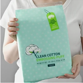 Large capacity embossed cotton pads 300 sheets x 3 boxes (total 900 sheets) 100% pure cotton - 7. Clean cotton cotton pads mega pack 1000 sheets / 대용량 엠보싱 화장솜 300매x3박스(총900매)순면 100% - 7.클린 코튼 화장솜 메가팩 1000매