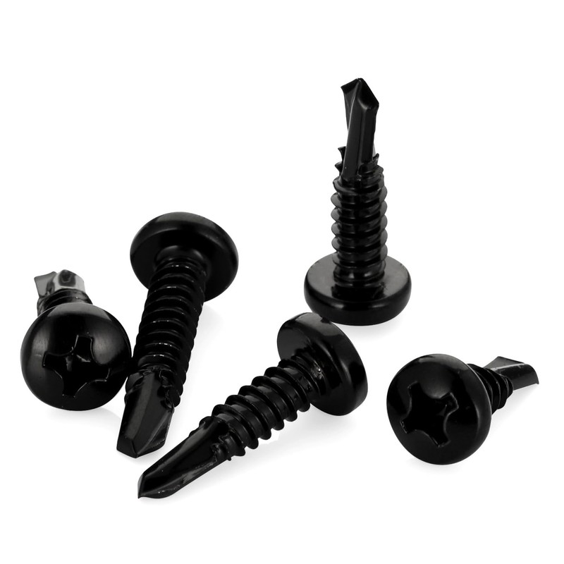 Mellewell #8 x 1 Pan Head Self Drilling Screws, Self