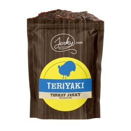 Jerky.com's Teriyaki Turkey Jerky - Try Our Best Tasting Turkey Jerky Made From Whole Muscle Turkey Breast - No Added Preservatives, No Added Nitrates and No Added MSG - 2.5 oz.