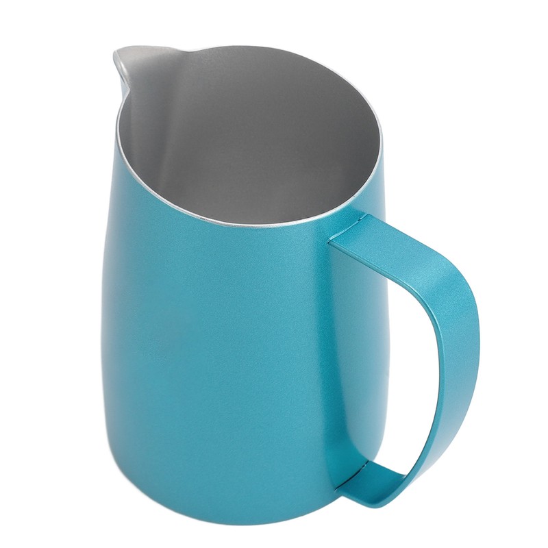 Milk Frother Cup Professional Stylish Exquisite Slanted Mouth Stainless Steel