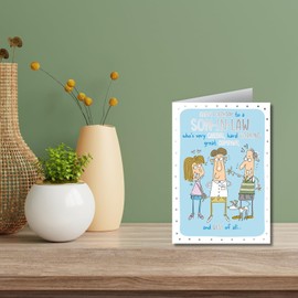 Words 'n' Wishes Traditional Son in Law Birthday Card, Birthday Card for Son in Law, Multi-Coloured, 23.5 x 16.5 cms