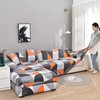 MIFXIN Sectional Couch Sofa Covers 2 Piece Polyester Fabric Stretch