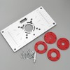 Micro Traders Router Table Insert Plate Compatible with Routers Aluminum