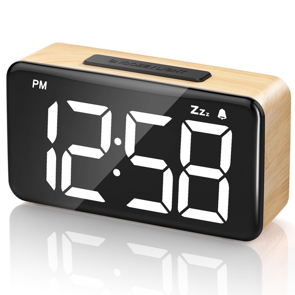 GOLOZA Digital Clock with Large Digits, User Friendly, 5 Levels