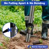 Bulb Planter Garden Sod Plugger with Ergonomic Masual Handle,Heavy Duty