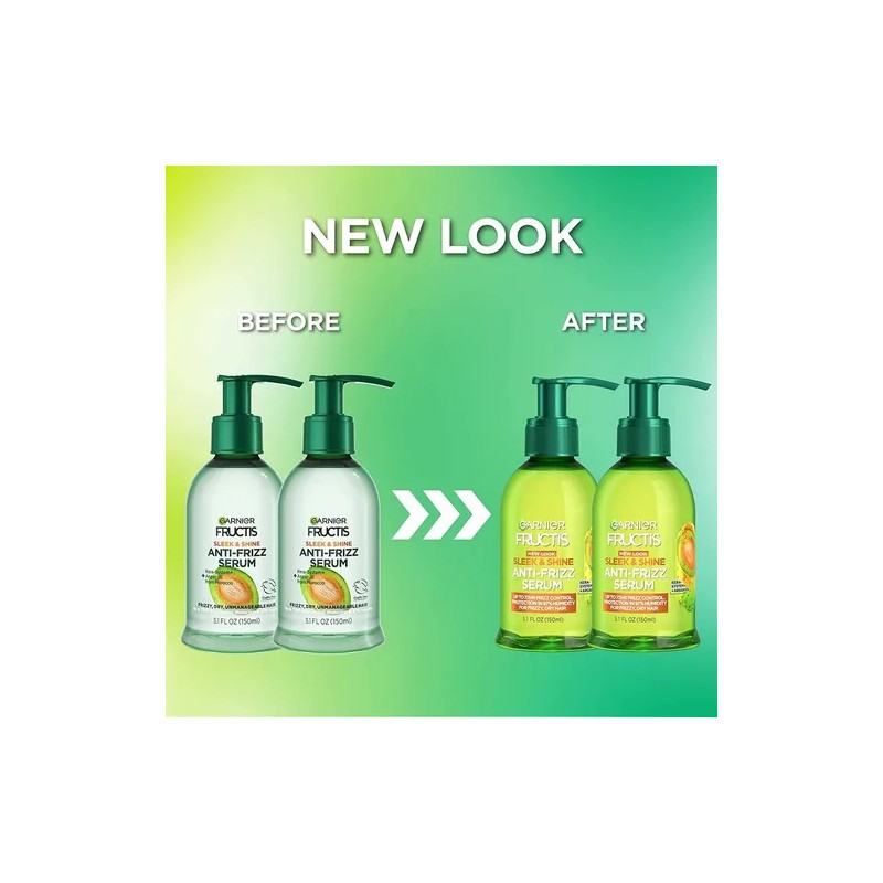 Srum Anti Frizz Garnier Fructis Sleek Shine, Frizzy 2pack