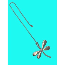 Large Pewter Dragonfly Ceiling Light Fan Pull Pull Chain Extender Ornament