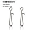 Alwonder 50pcs Fishing Snap Clips High Strength Stainless Steel Quick