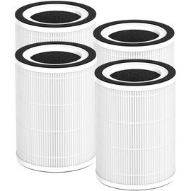 Breabetter 4-Pack Kilo Replacement Filter Compatible with Afloia Purifier Kilo and Kilo PRO, MIRO and MIRO PRO, and MORENTO Purifier Kilo/MR-Kilo, 360°3-Stage Filtration