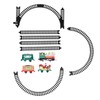 Toddmomy Christmas Train Set Mini Train Figures Mini Electric Railway