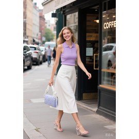 Telena DIY Customizable Shoulder Bag Snaphole Crossbody Bags for Women, Blueberry Dream