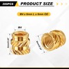 Yaocom 300 Pcs M4 Threaded Inserts M4 x D6 x