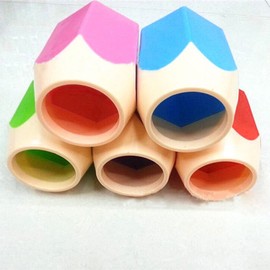 GlobalDeal Direct 5 Pack Creative Pencil Tip design Pen Vase Pencil Pot Makeup Brush Holder Stationery Storage Organizer Desk Tidy Container