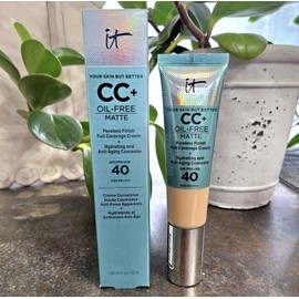 IT Cosmetics FAIR LIGHT CC+ Oil Free Matte Full Cover Cream SPF 40 1.08 oz NIB!