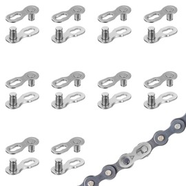 10 Pairs Bicycle Missing Link for 6/7/8 Speed Chains Reusable Bicycle Chain Link Connector Bike Chain Master Links Bike Components Parts