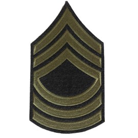 WW2 US Army Master Sgt Stripes, reproduction American NCO’s in the US Army in WW2 Iron on