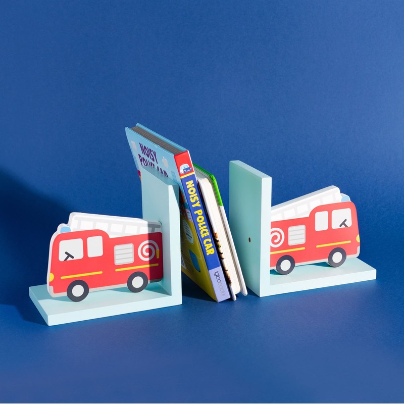 Sass & Belle Fire Engine Bookends
