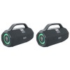 Rockville 2) Rockville SONIC-50L Wireless Linking Portable Bluetooth Party Speakers+Mic