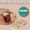 BUNMO Wooden Large Infinity Cube Fidget Toy | Eco-Friendly Beechwood