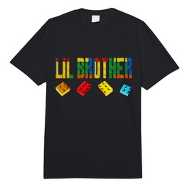 Lil Brother Master Builder Building Blocks Birthday Family Comfort Colors Adult Heavyweight T-Shirt