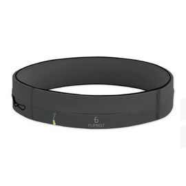 FlipBelt Zipper, FZC Waist Pouch, Running, Gym, Stay in Place, Carbon, S