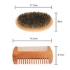Kit de Cepillo y Peine para Bigote y Barba, Cepillo
