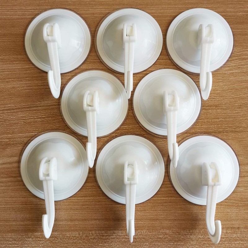 FZGUSYAF Powerful Suction Hooks Vacuum Sucker Hangers Removable Reusable Without