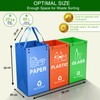KAOHONG 3 Packs Reusable Recycling Bags with Handle Separate Sorting