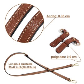 Correa Para Bolsa De Mujer, Correa Para Bolsa, Correas de Hombro Ajustables para Bolso Bandolera de Cuero, Adecuadas para Bolsos de Mujer, Mochilas, Carteras, Etc