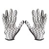 White Football Gloves Anti Slip Silicone Grip Sports Receiver Glove
