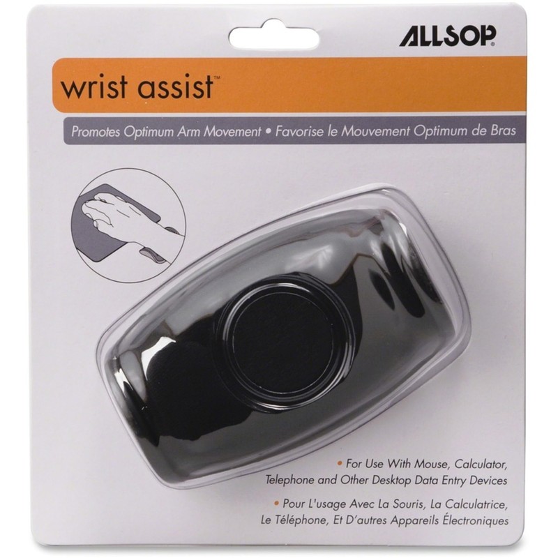 Allsop 29538 Wrist Assist Memory Foam Ergonomic Wrist Rest, Black