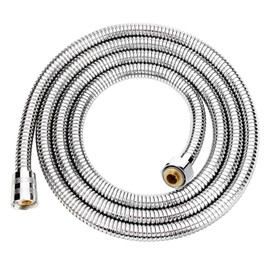 Shower Hose 1m(39"), Chrome Stainless Steel Shower Pipe, Anti-Kink and Leakproof, Short Shower Cable, Easy DIY Replacement