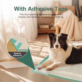 Puppy Pee Pad for Dog 30 Counts Disposable Pet Training Pad with 4 Adhesive Sticky Tape Quick Dry Pad for Dogs, Puppies, Doggie, Cats, Rabbits, 22" x 37",Suitable for Crate/Cage/Kennel/Carrier