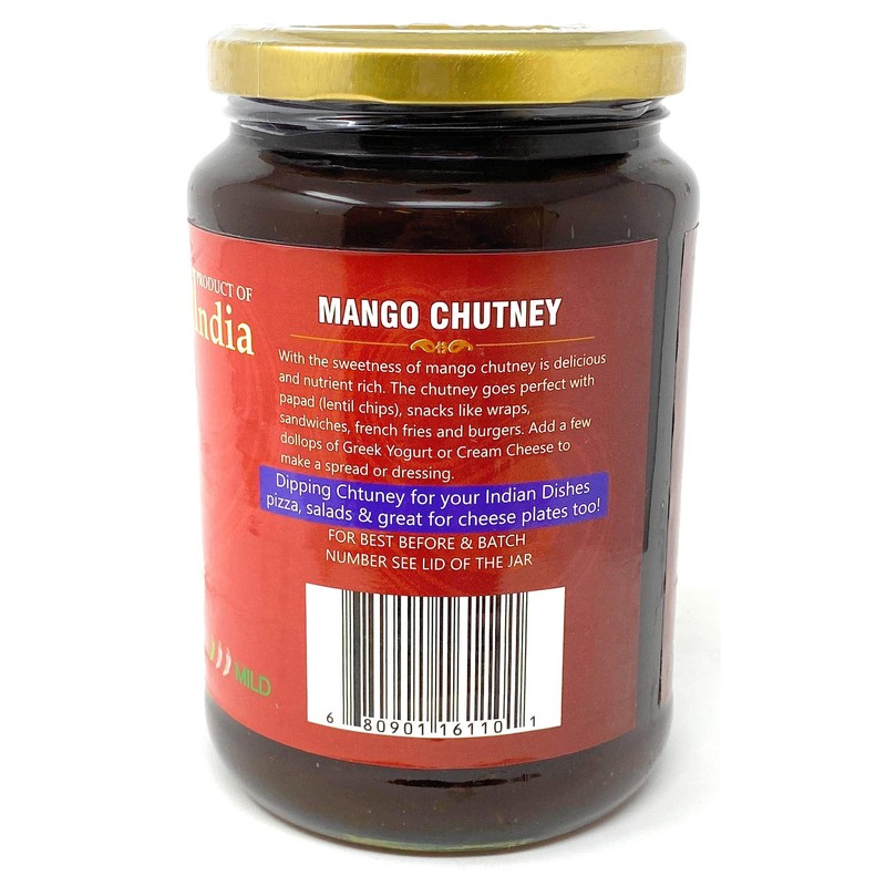 Rani Major Grey Mango Chutney (Indian Preserve) 36oz (2.2lbs) 1kg