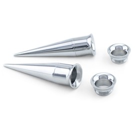 Urban Body Jewelry 1/2" (12mm) Stainless Steel Taper & Tunnel Ear Stretching Kit (6 pieces)