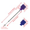 Mini Skater Plastic Elastic Tether Lanyard with Silicone Ring and