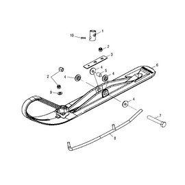 Polaris Snowmobile Skag, Genuine OEM Part 1820766, Qty 1