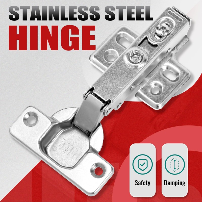 HBL' 10 Pcs Cabinet Hinges Soft Close Hinges, 35MM 110