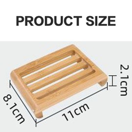 Bamboo Soap Dish | Bamboo Soap Tray | 11cm x 7.5 cm | Eco Product, Eco Friendly Gift (1)