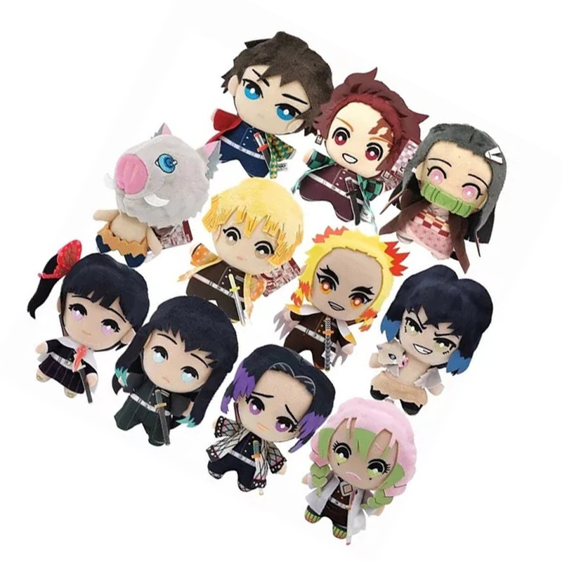 17pcs Anime Plush Doll for Kids Cartoon Cute High Resilience