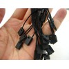 50pcs of Black Tag String Lock Fastener Labeling Tagging Supplies