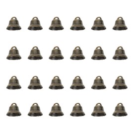 TEHAUX 100 Unids Campana De Cobre Mini Pequeñas Campanas Decorativas De 0.47 Pulgadas para Árbol De Navidad Bolsas Llaveros Artesanía Y Decoración del