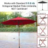 Formosa Covers 9ft Market Patio Umbrella 8 Rib Replacement Canopy