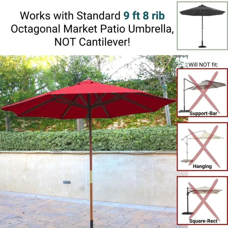 Formosa Covers 9ft Market Patio Umbrella 8 Rib Replacement Canopy