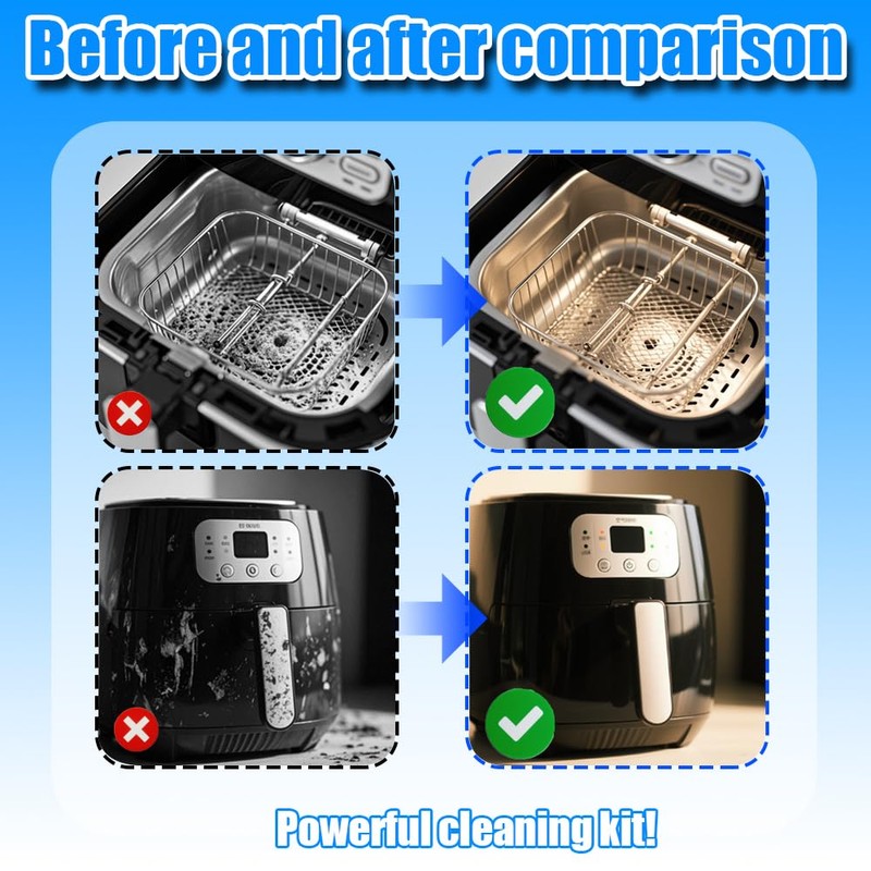 Air Fryer Cleaning Tools Set, Airfryer Cleaner Brush, Air Fryer