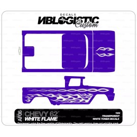 Hot Wheels Custom '62 CHEVY Pickup Universal WaterSlide Decal for hot wheels 1/64 Scale 01